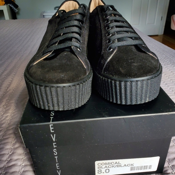 Steve Madden suede platform shoes - Picture 2 of 3